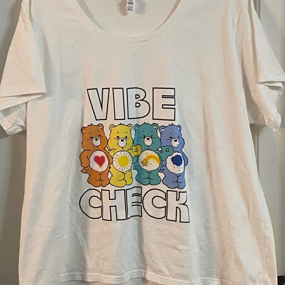 Delta White Care Bears Short Sleeve Tee